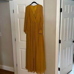 Baltic Born LYDIA mustard maxi dress